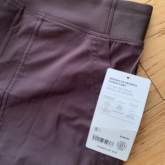 NEW NWT Athleta Brooklyn Heights Cargo Utility Pant Shale Size 10 Pants $109 - Picture 4 of 5